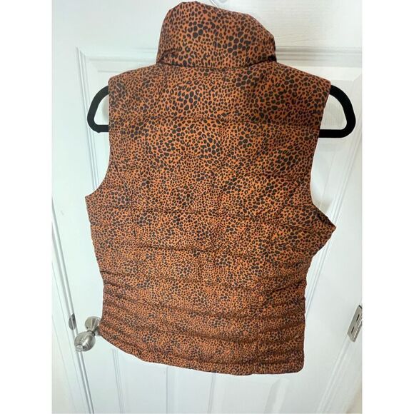 Lands’ End women’s animal print vest size small 6-8 - Picture 2 of 6